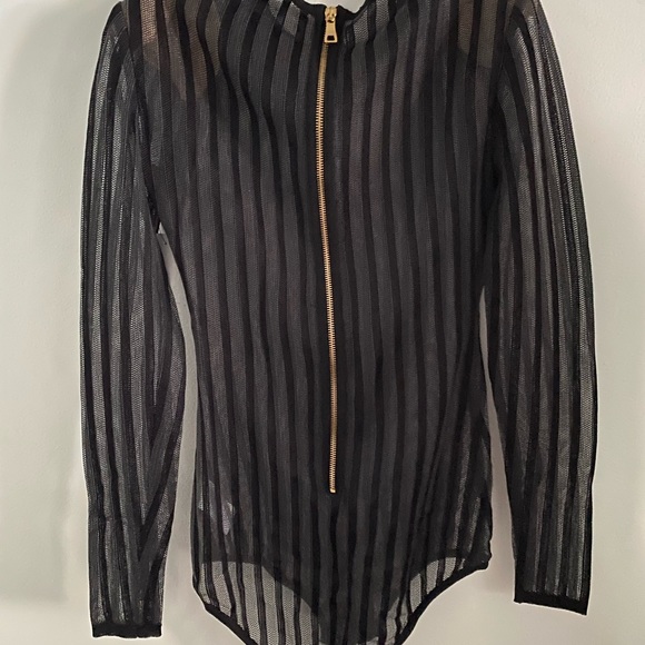 100% Authentic Balmain Stripped Body Suit BNWT - Picture 12 of 16